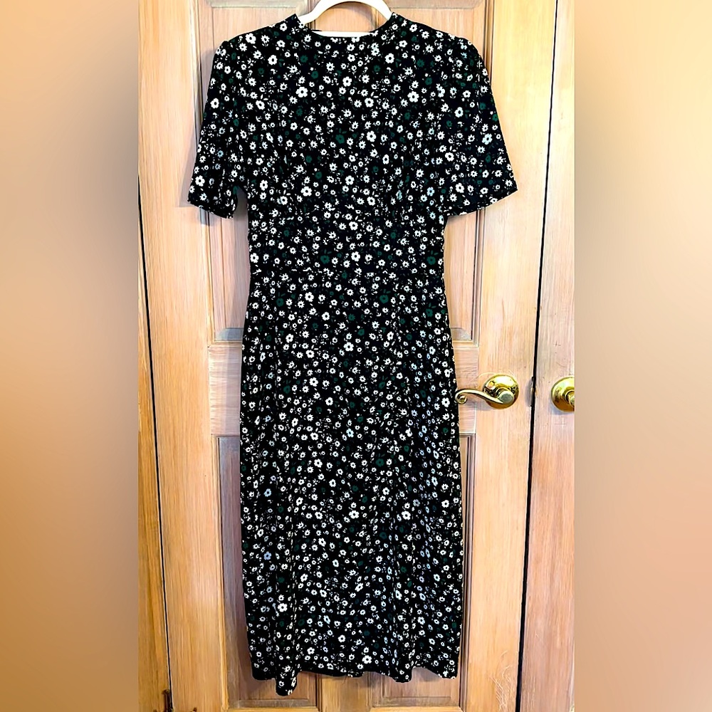 💚🖤 ASOS SLIT FLORAL MIDI DRESS 💚🖤